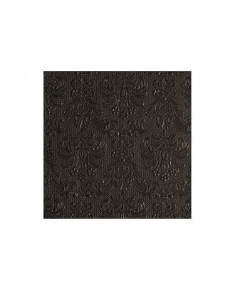 Servetele de masa, 15 buc, 33x33 cm, Elegance Black - AMBIENTE